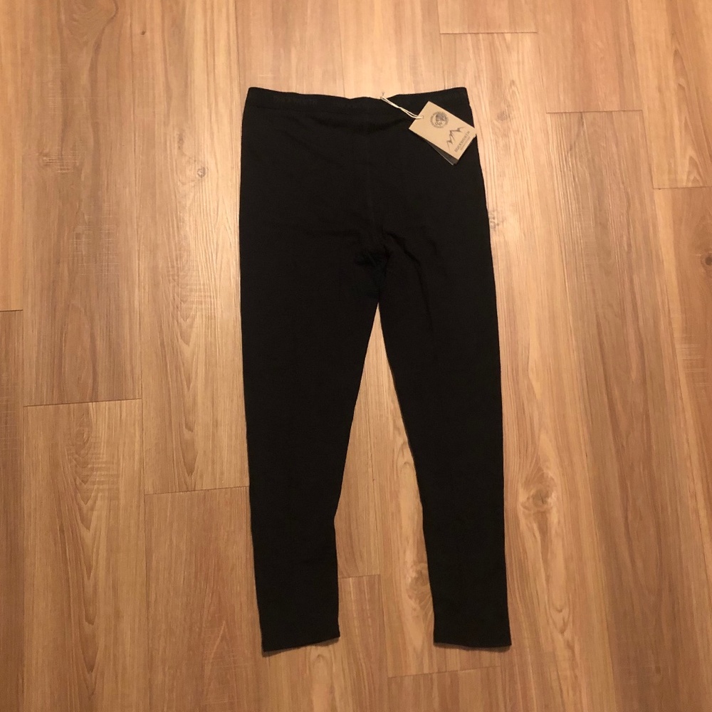 NWT Duckworth Wool Leggings -L -Made in the USA - Comet - Black